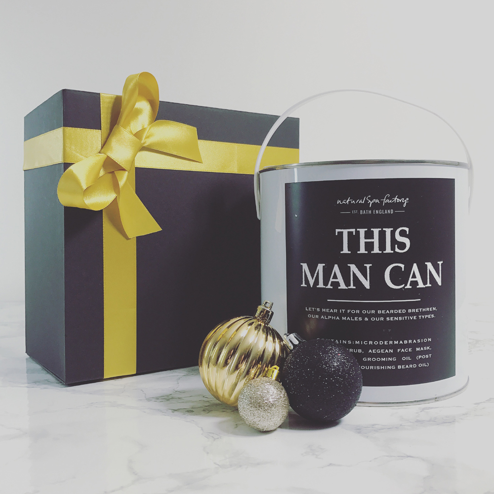 Natural Spa Factory Man Can Gift Set